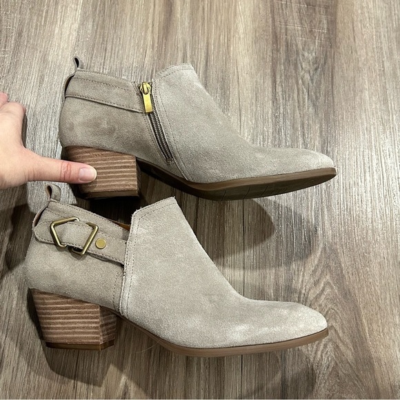 FRANCO SARTO Light Taupe Gray Ankle Boots Women Size 8M - Picture 15 of 16